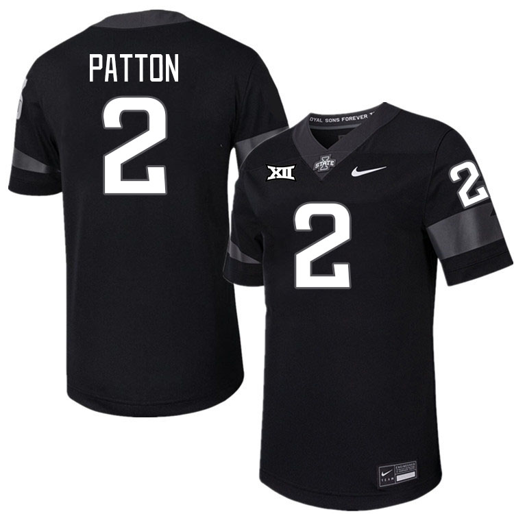 Men #2 Jamison Patton Iowa State Cyclones College Football Jerseys Stitched-Black